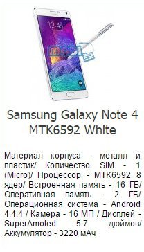 Точная копия Samsung Galaxy Note 4